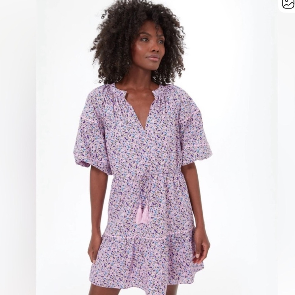 HYACINTH HOUSE Tuckernuck Purple Floral Matilda Dress